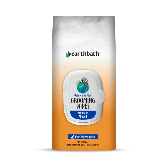 Earthbath Grooming Wipes Oatmeal Aloe For Dogs Cats