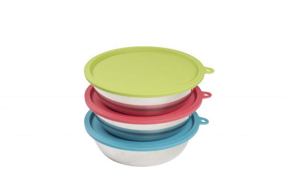 Messy Mutts 6pc Bowls with Covers (Medium)