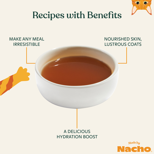 Made By Nacho Humanely Raised Beef Bone Broth Topper Cat Food (8.4 oz)