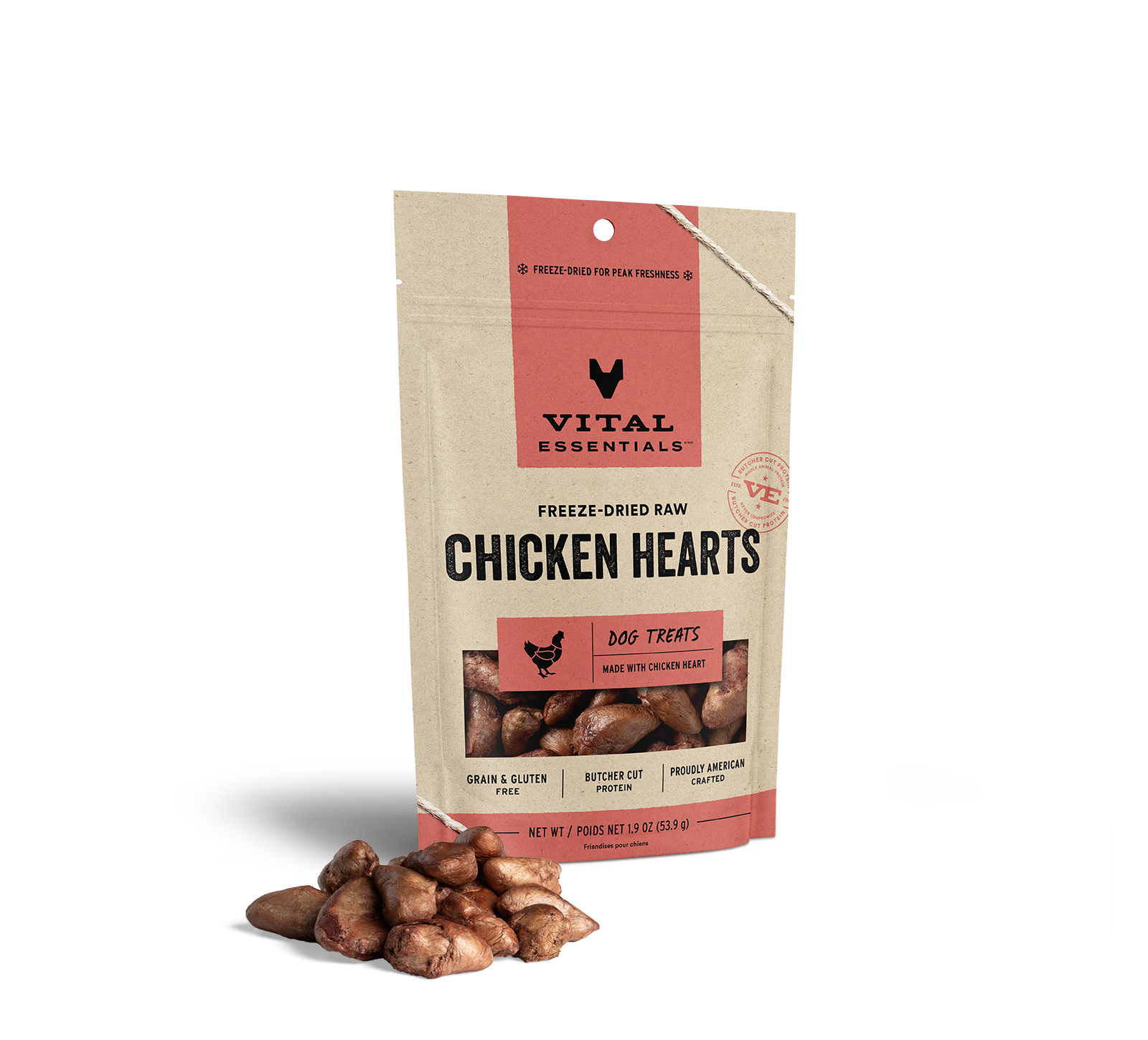 Chicken heart shop dog treats