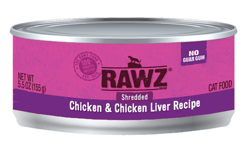 RAWZ® Shredded Chicken & Chicken Liver Cat Food Recipe