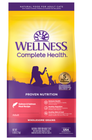 Wellness Complete Health Grained Salmon Meal Dry Cat Recipe