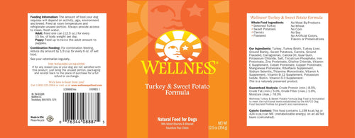 Wellness Complete Health Natural Turkey and Sweet Potato Recipe Wet Canned Dog Food