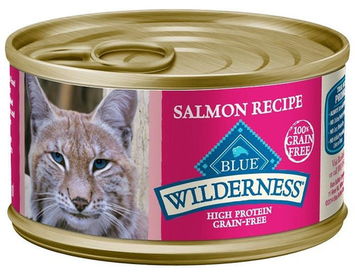 Blue Buffalo Wilderness Salmon Recipe Canned Cat Food Brookline