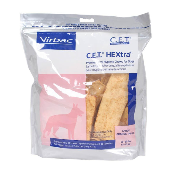 Virbac C.E.T. HEXtra Premium Oral Hygiene Chews Brookline MA