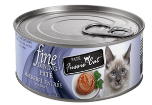 Fussie Cat Fine Dining Pate Mackerel Entree in Gravy Canned