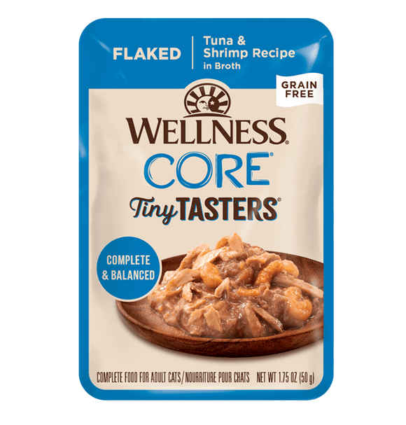 Wellness CORE® Tiny Tasters® Flaked | Tuna & Shrimp Cat Wet Food