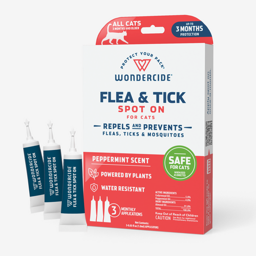 Wondercide Flea Tick Spot On for Dogs Cats with Natural Essential Oils Brookline MA Brookline Dog Grooming