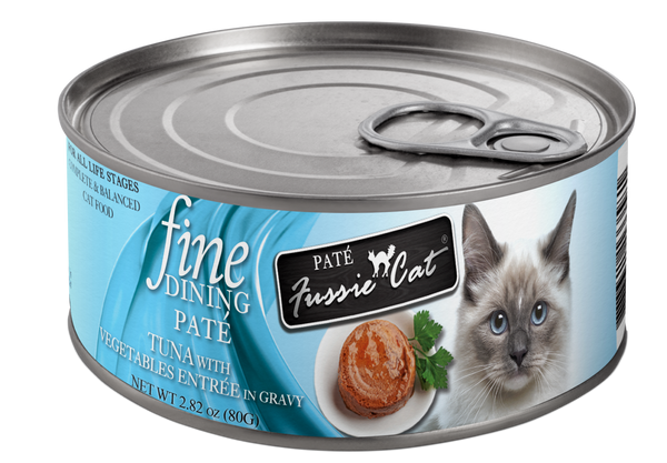 Fussie Cat Fine Dining Pate Tuna with Vegetables Entree in