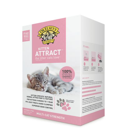 Dr. Elsey's Kitten Attract® Cat Litter - the litter cats love™